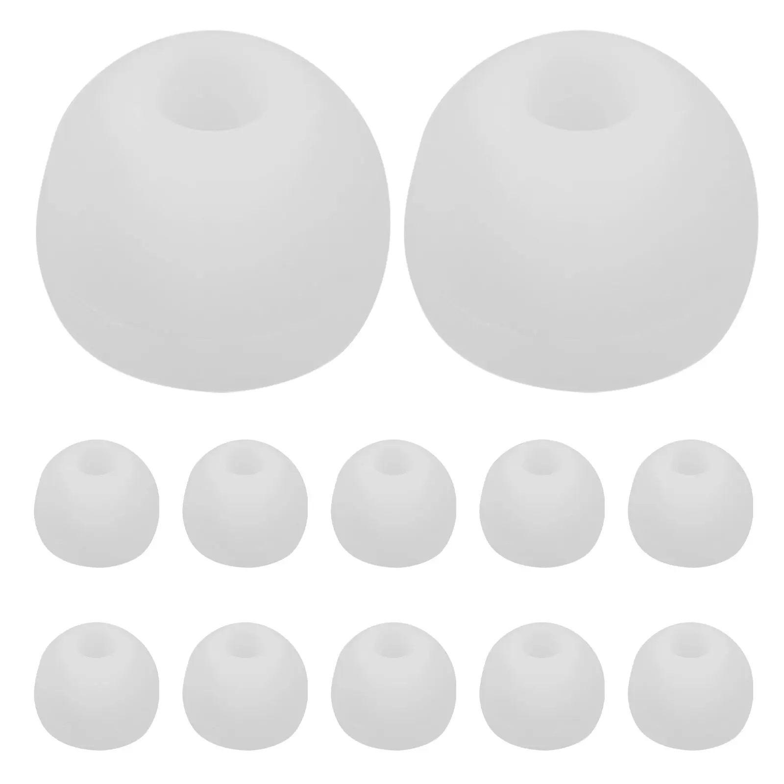 200Pcs Silicone Earbud Tips – Soft Hypoallergenic, Noise-Isolating, Comfort-Fit Replacement for In-Ear Headphones