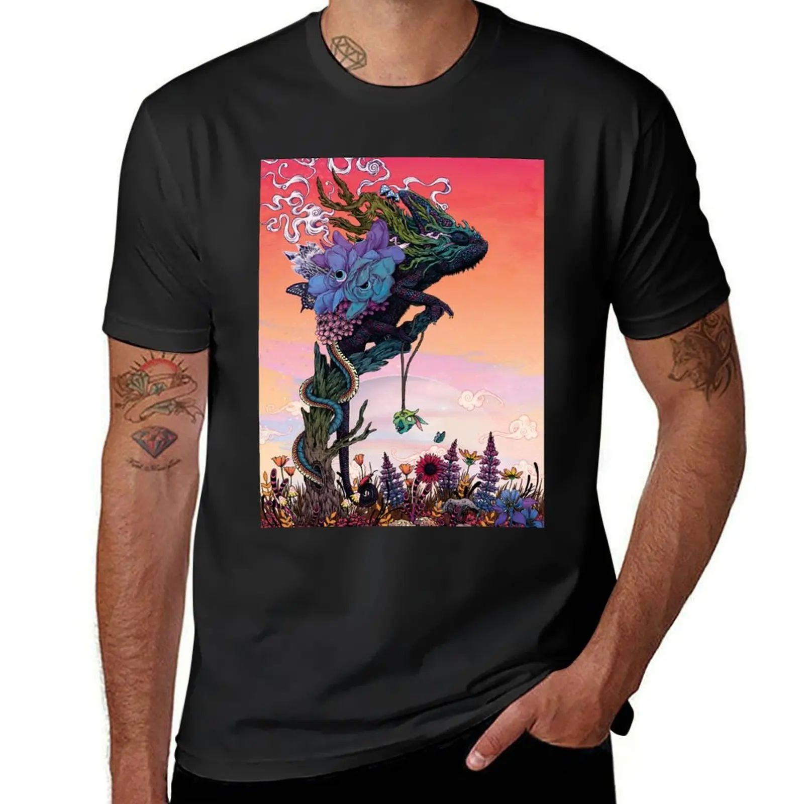 

Phantasmagoria T-Shirt aesthetic clothes Man t-shirt animal prinfor boys street wear tshirts for men