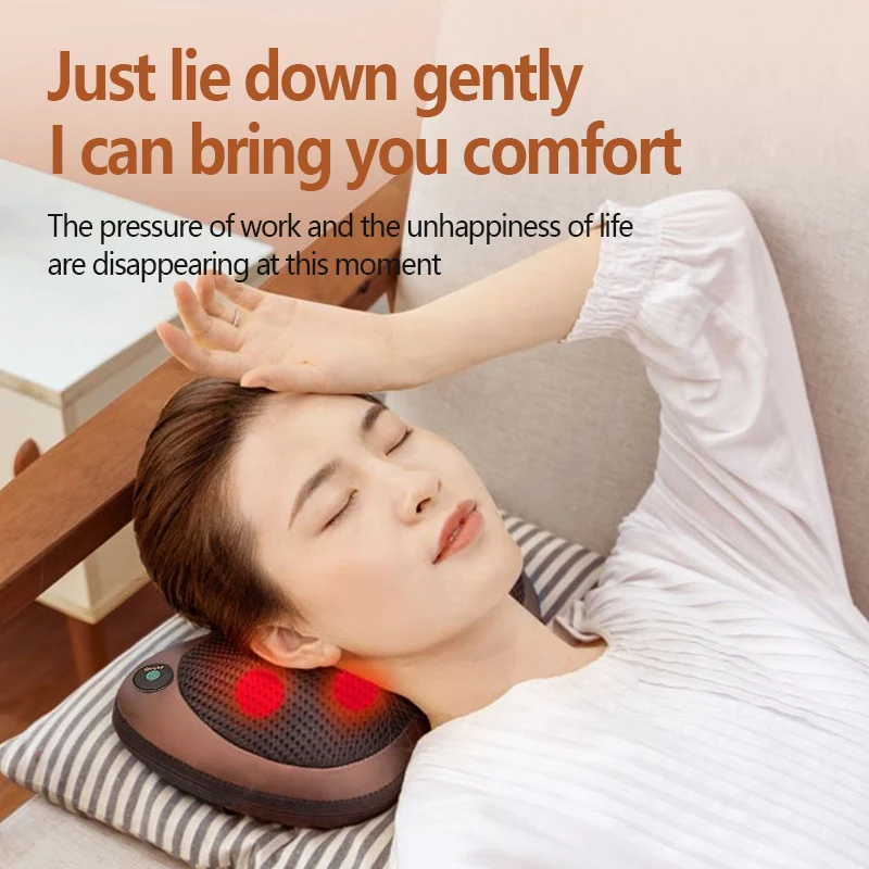 Massage Pillow Shiatsu 3 speed Head Relax Electric Shoul Back Neck waist body electric multifunctional Massage pillow cushion