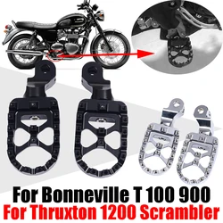 For Triumph Bonneville T100 T900 T 100 Trunxon 1200 Scrambler Motorcycle Accessories Front Footrests Foot Pegs Pedals Footpegs