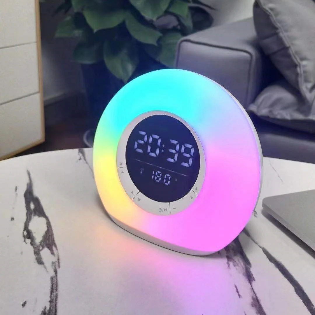 FooHee altoparlante Bluetooth RGB luce sveglia linea In Radio temperatura FNP10