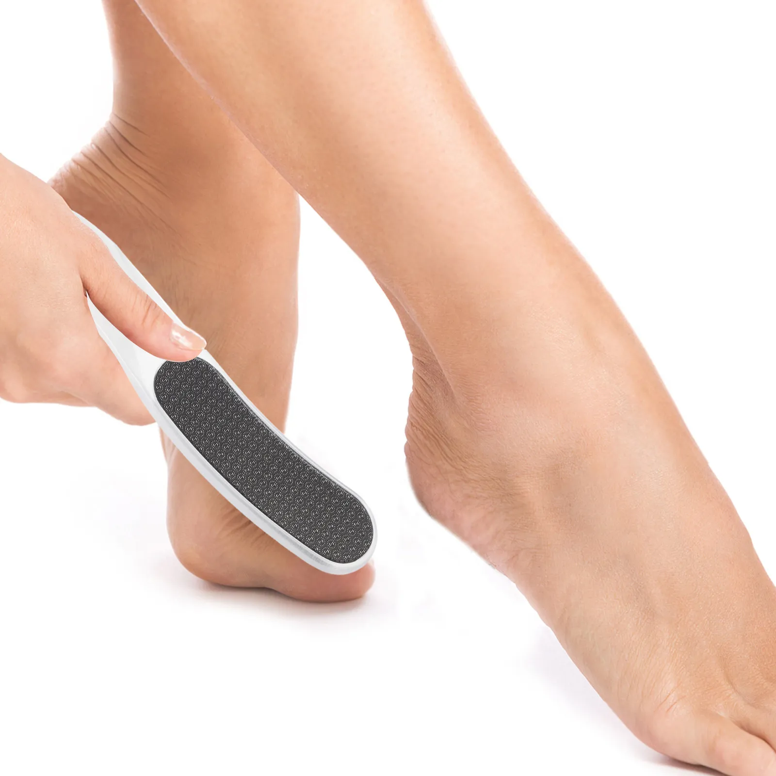 2Pcs Foot Care Tools Ergonomic Foot Files Lightweight Dead Skin Removers for Hard Calluses Smooth Soft Feet Home Travel Kit