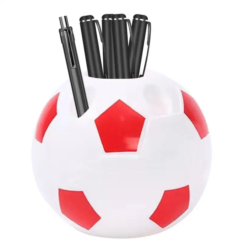 Pen Pencil Holder Desk Pencil Holder Organizer Creative Soccer Pen Holder Practical Pen Storage Containers Pencil Desk Holder