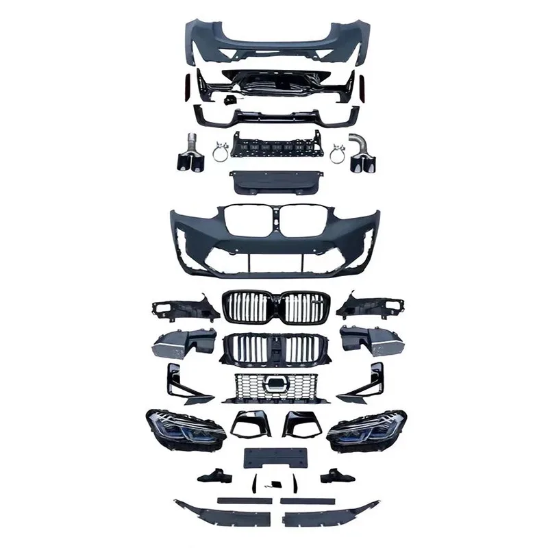 

Upgr Modification KitFor 2018-21 S X4 G02 Body Kit Upgr To 2022+ X4M External Front And Rear Bumper Grilles Upgr Fro