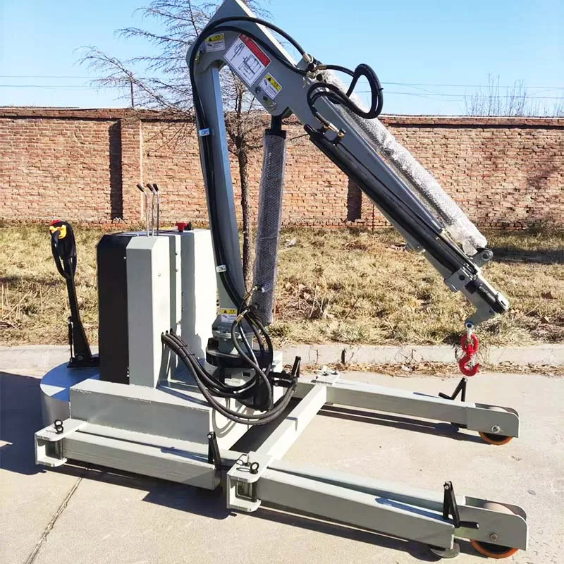 

Electric Hydraulic Crane Electric Lifting and Rotating Small Transport Mobile Crane Handling Transportation Equipment