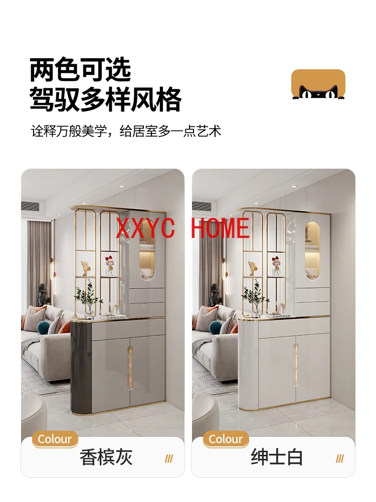 

Household Entrance Cabinet Shoe Cabinet Integrated Modern Minimalist Screen Front Door Partition Porch Cabinet