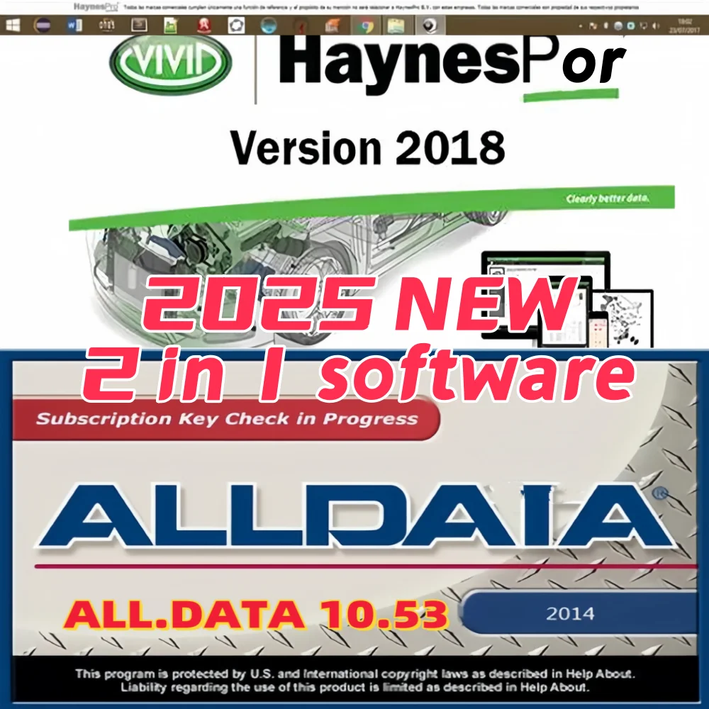 2025 HAY/NES/PRO Vivid 2018.01 Latest Version Atris-Technik in HDD Automotive Workshop Alldata 10.53 Auto Repair Software Looks