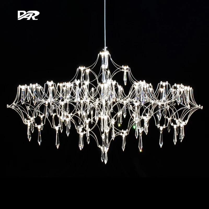 Crystal Chandelier Lighting Modern Pendant Lamps For Living Dining Room Firefly Design Ceiling Chandelier Nordic Home Decor Lamp