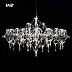 Crystal Chandelier Lighting Modern Pendant Lamps For Living Dining Room Firefly Design Ceiling Chandelier Nordic Home Decor Lamp