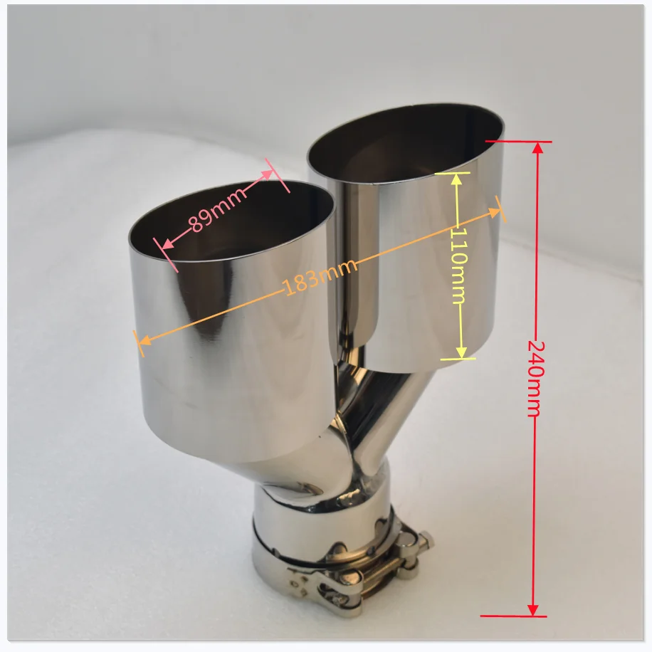 Sebring General Motors Silenciador de acero inoxidable Tubo doble Tubo de escape Tubo de escape Garganta trasera automotriz Piezas automotrices