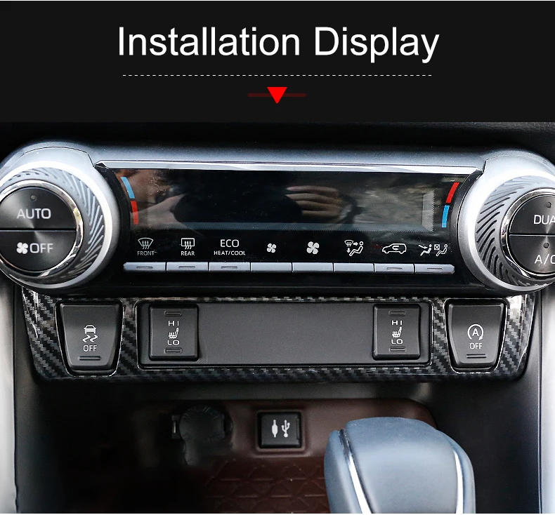 Für Toyota RAV4 XA50 2019 2020 2021 2022 2023 2024 2025 Hybrid ABS Auto Zentrale Steuerung Sitz Wärme Taste Abdeckung trim Zubehör – Detail 8