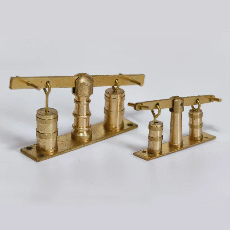 1PCS Brass Double Cylinder Hand Pump Model 6x26mm 8x36mm Steam Engine DIY Accessories for Simulated Vessel Interior Detailing