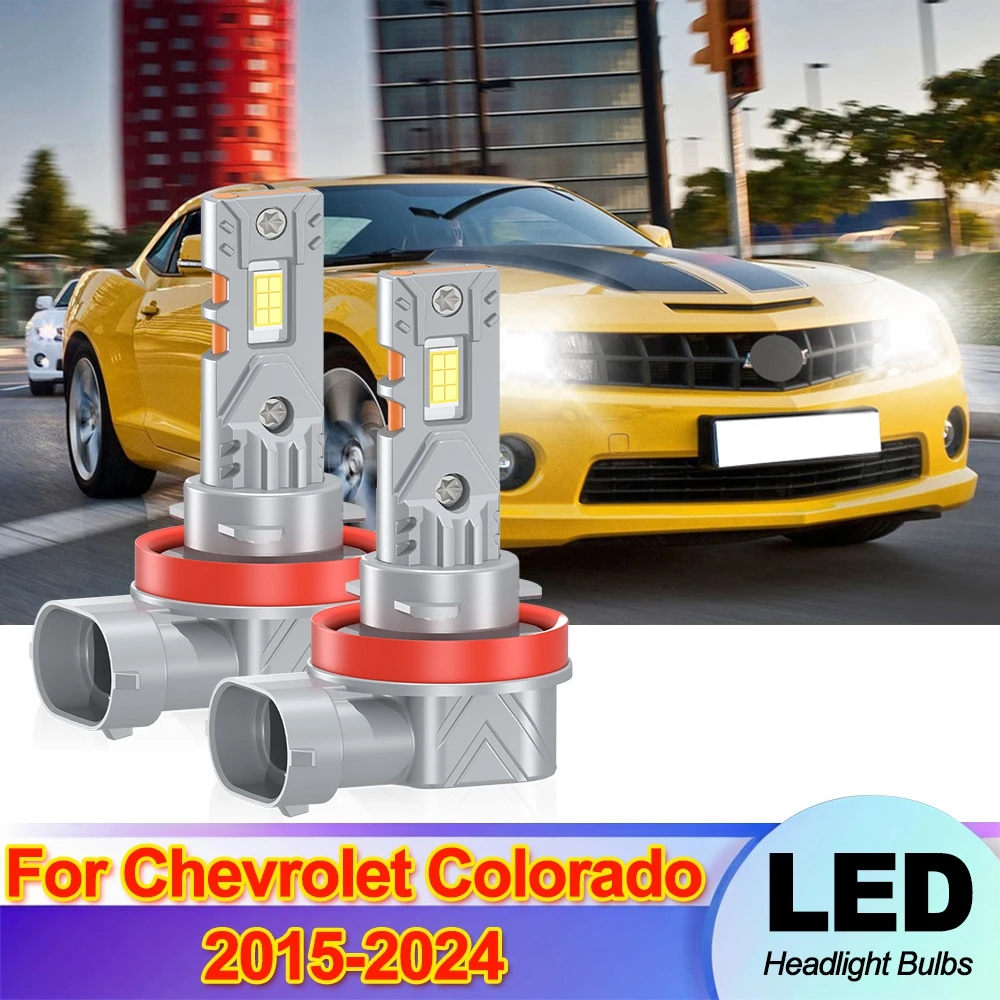 

H11 светодиодные лампы для фар высокой интенсивности 12000LM автомобильные фары 6000K белые авто передние фары для Chevrolet Colorado 2015-2024