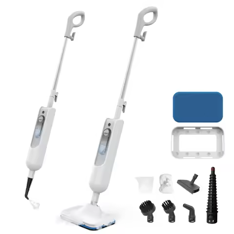 INSE Powerful Steam Mop 6 in 1 Scrubbing Steam Vac Mop High Temperature Detachable Steam Cleaner for HardFloor Carpet Kitchen F2