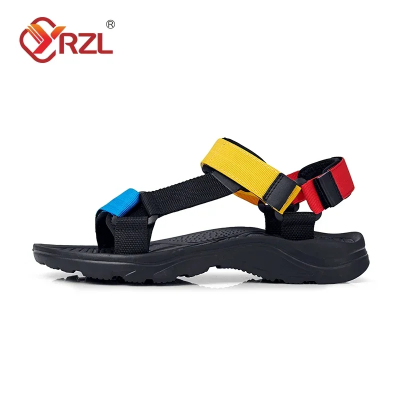 YRZL Men Sandals Summer Leisure Beach Holiday Sandals Men Shoes 2024 New Outdoor Shoes Male Comfortable Casual Sandals Men