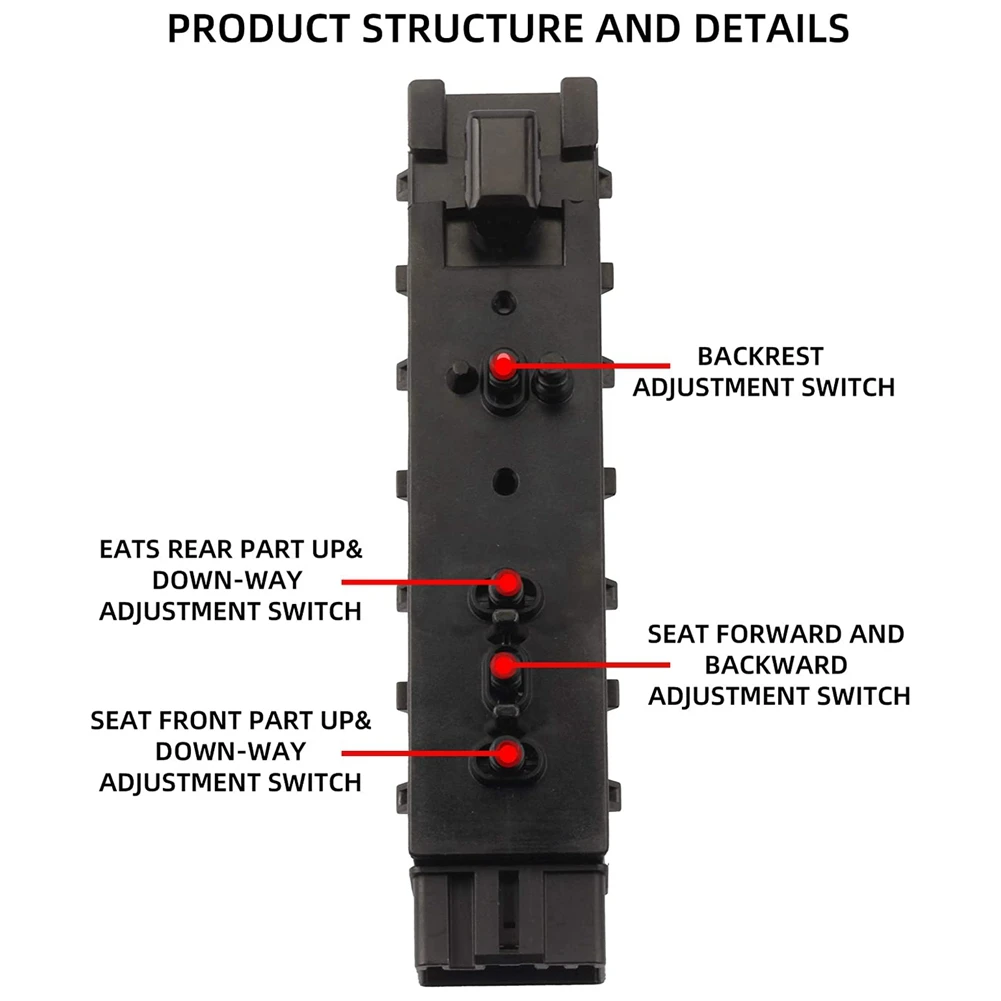 Left Driver Side Adjustment Power Switch for 2006-2019 Mercury 2006-2011 9L3T-14B709-FAW