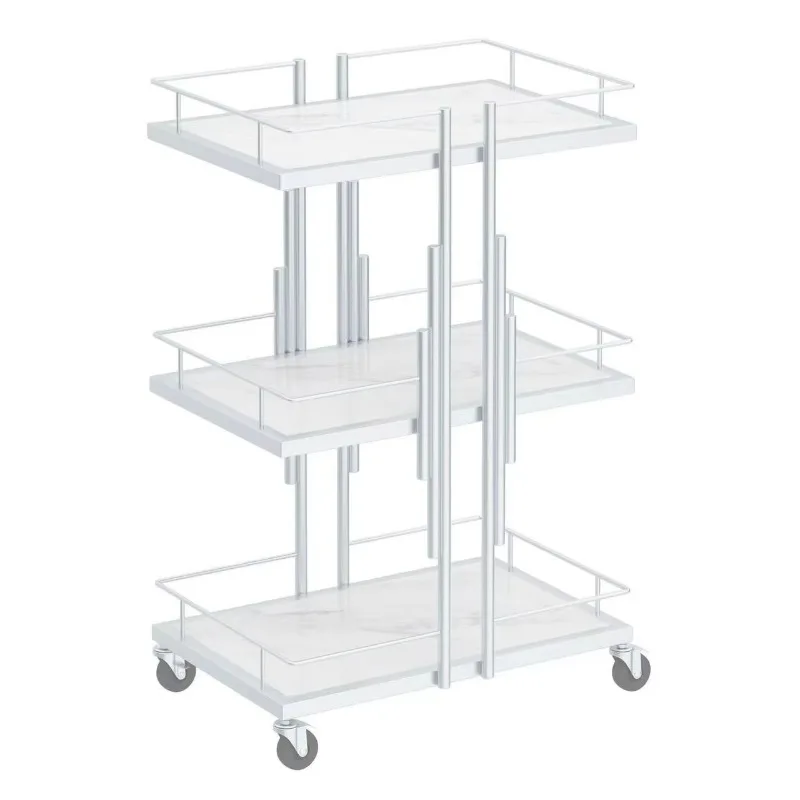 Multifunctional Modern Durable Metal Mobile Storage Vehicle for Barber Shops