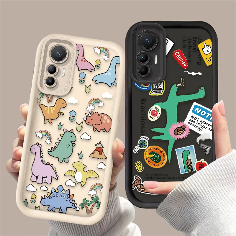 لطيف الكرتون ديناصور نمط جراب هاتف ل Xiaomi Mi 15 الترا 14 13 12 12S 12X 11 لايت 5G NE 13T 12T 11T 14T برو غطاء ناعم #2