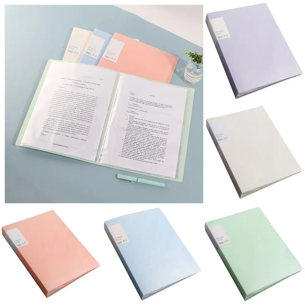 Convenient Document Folder  High-Transparency Easy Binding A4 Paper Binder  A4 Paper Binder Portfolio Organizer