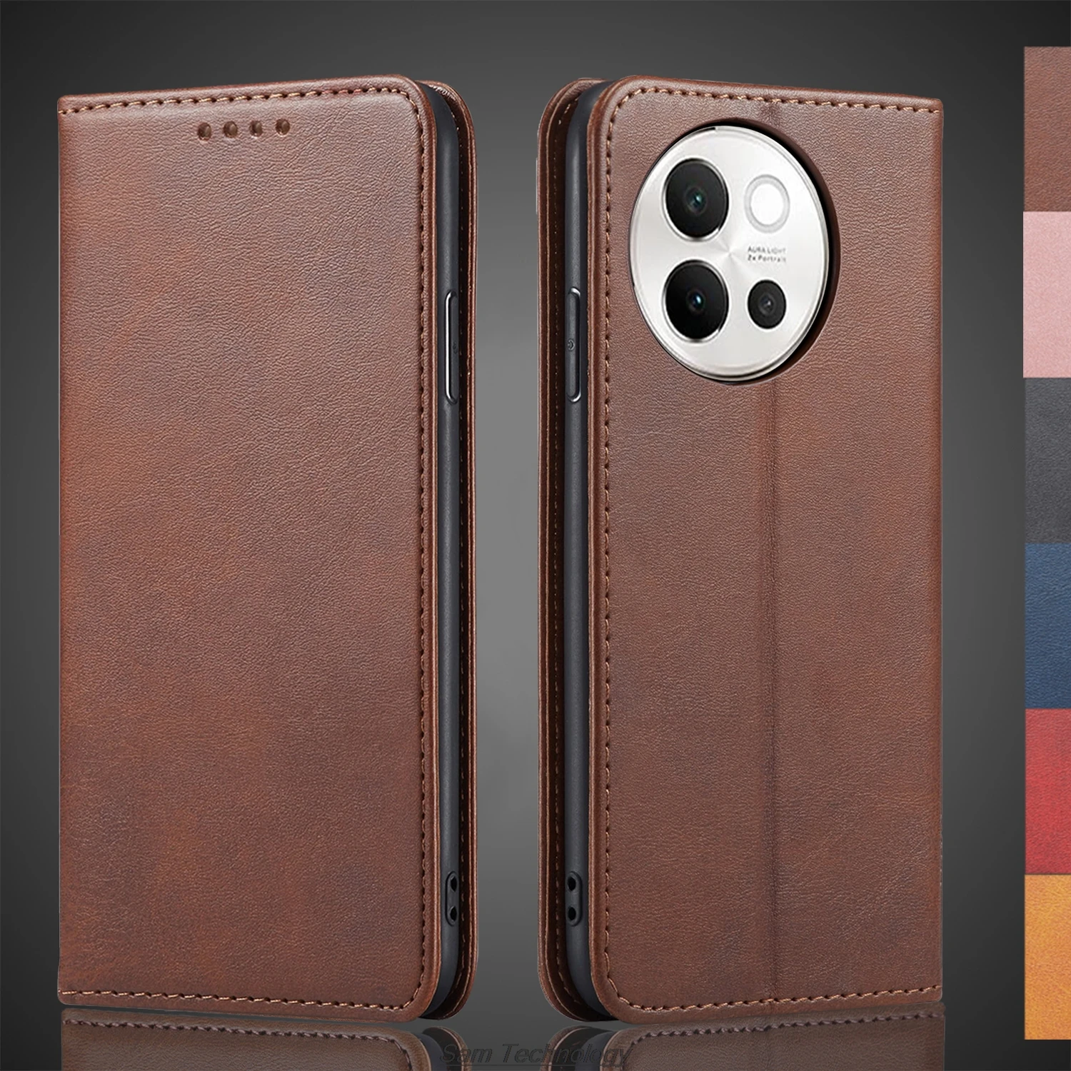 

Кожаный чехол с магнитным притяжением для Vivo V40 lite 5G 6,78 дюйма, глобальная кобура с откидной крышкой, чехол-кошелек, сумки для телефона, Capa Fundas Coque