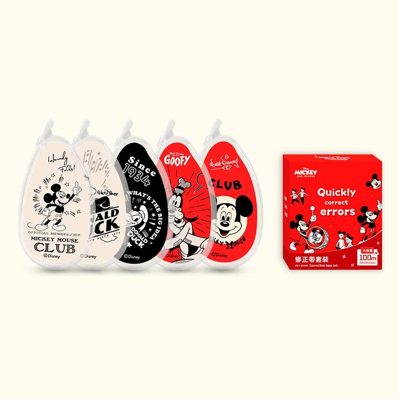 5pcs/lot 5mm*20M Disney Mouse Tape Cartoon Correction Tapes Decorative Sticker Album Stick Label School Supplies Stationery