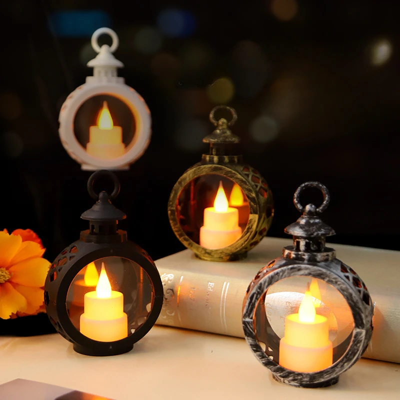 Exquisite Electronic Candle Round Lamp Simulation Candle Home Holiday Party Decoration Ornaments