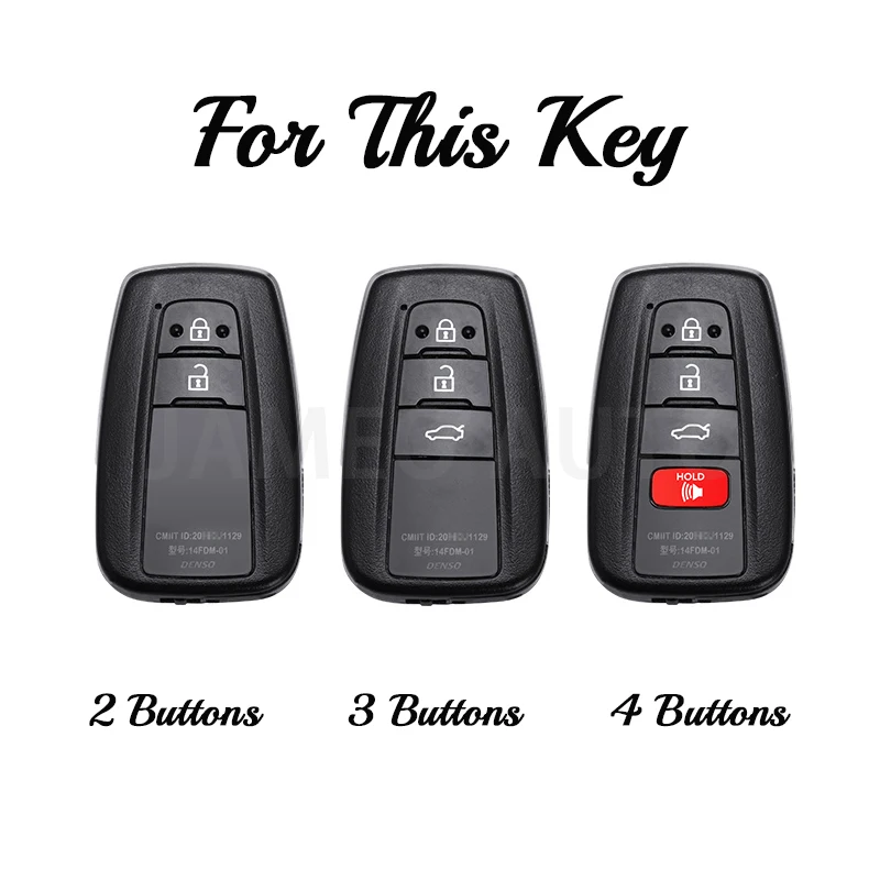 2 3 4 Buttons TPU Car Key Cover for Toyota Corolla Rav4 Camry 70 CHR Prado 150 Highlander Key Case Holder Accessories Fob