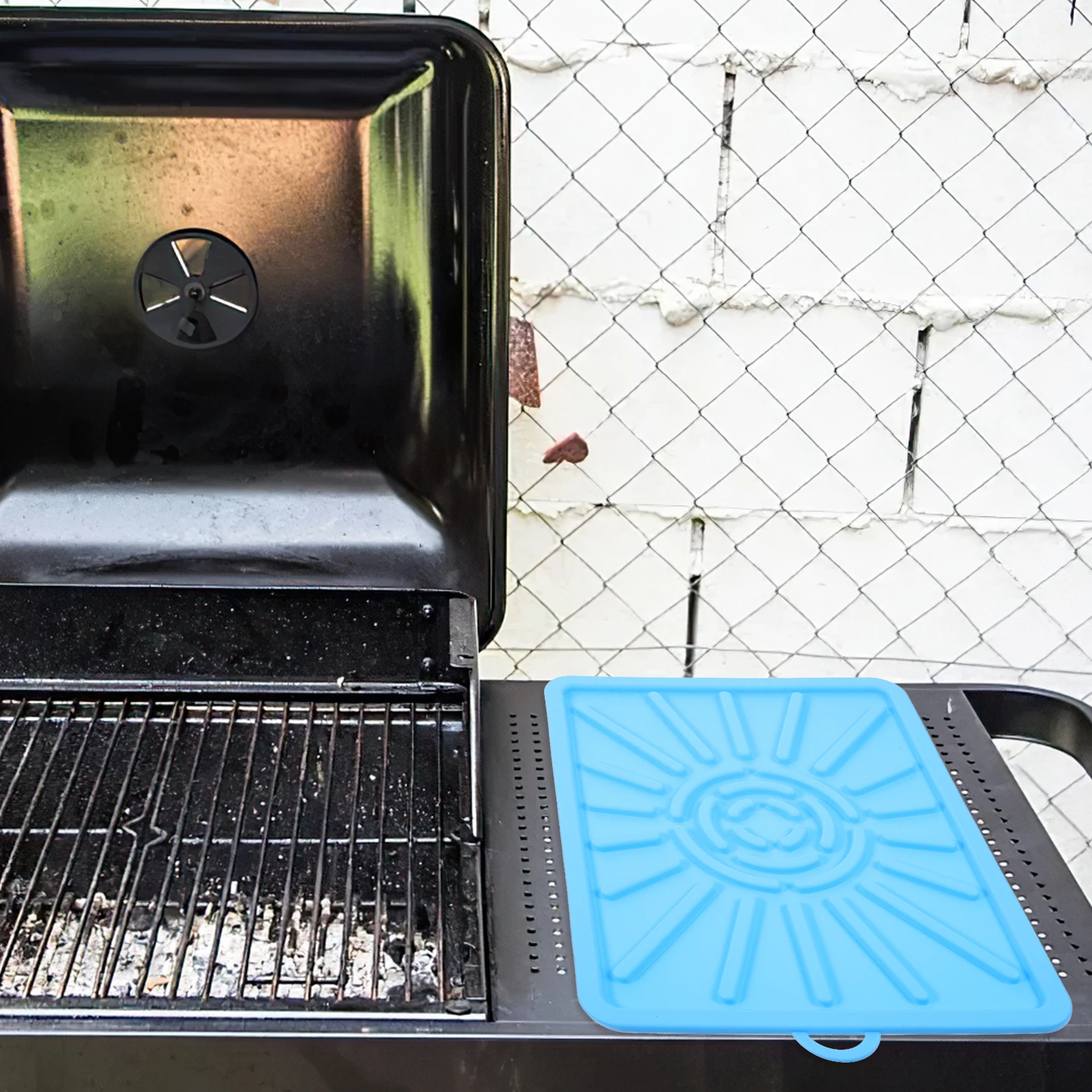 

BBQ Griddle Mat Heavy Duty Silicone Baking Pad Reusable Blue Color Kitchen Barbecue Accessories Practical Baking Sheet Non Stick