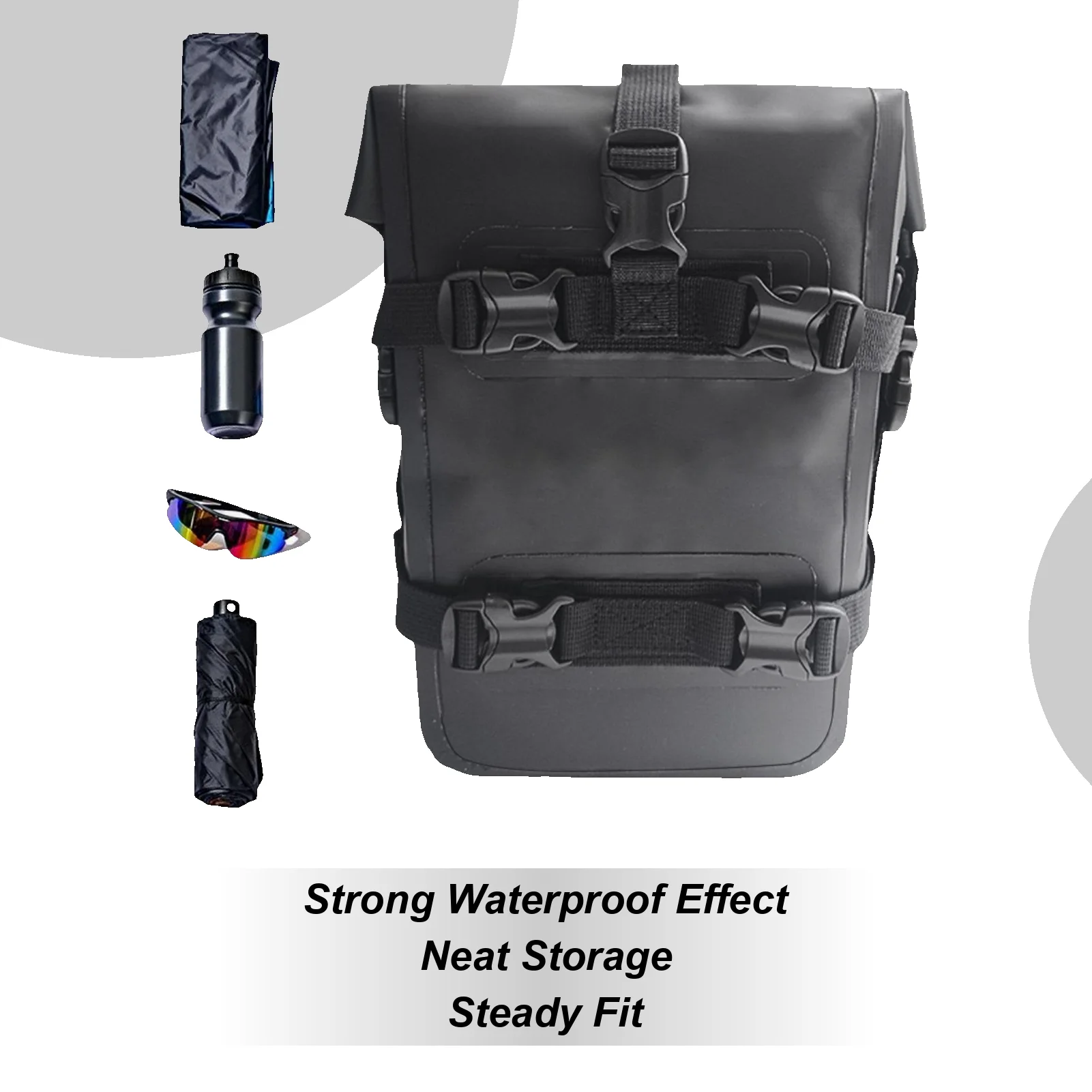 

Crash Bar Bag Waterproof Motorcycle Bag Universal Cycling Backpack Placement Bag Motorbike Side TailSaddlebag For Long Distance