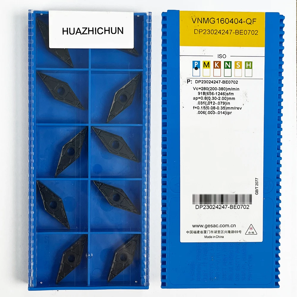 

HUAZHICHUN VNMG160404-QF GP1105 карбидные Токарные вставки с ЧПУ