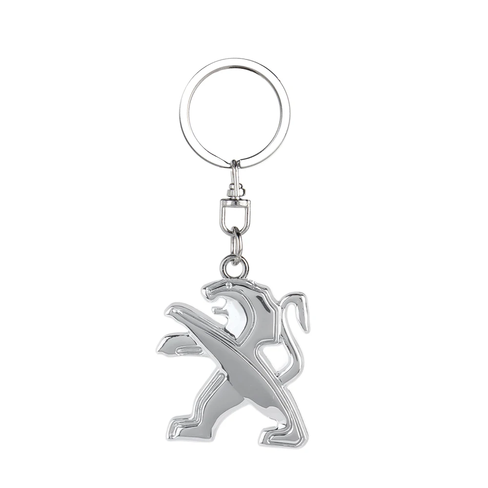 1pcs 3D Fashion Car Keychain Auto Key Holder Accessories For Peugeot 408 508 106 107 108 2008 3008 4008 5008 RCZ 301 2009 407
