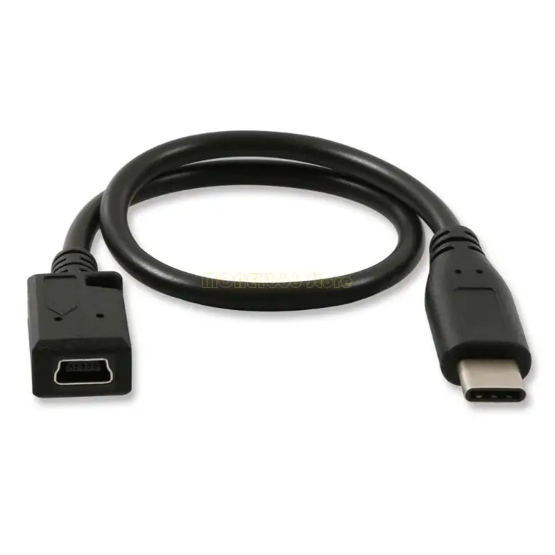 F62C 480 ميجابت في الثانية سلك بيانات للهواتف محول سلك كابل USB 5Pin أنثى إلى النوع C ذكر #3