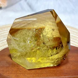 Healing Natural Crystal Rainbow Smokey Citrine Quartz Big Freeform Fantome Mountain High Quality Precious Home Decoration Gift