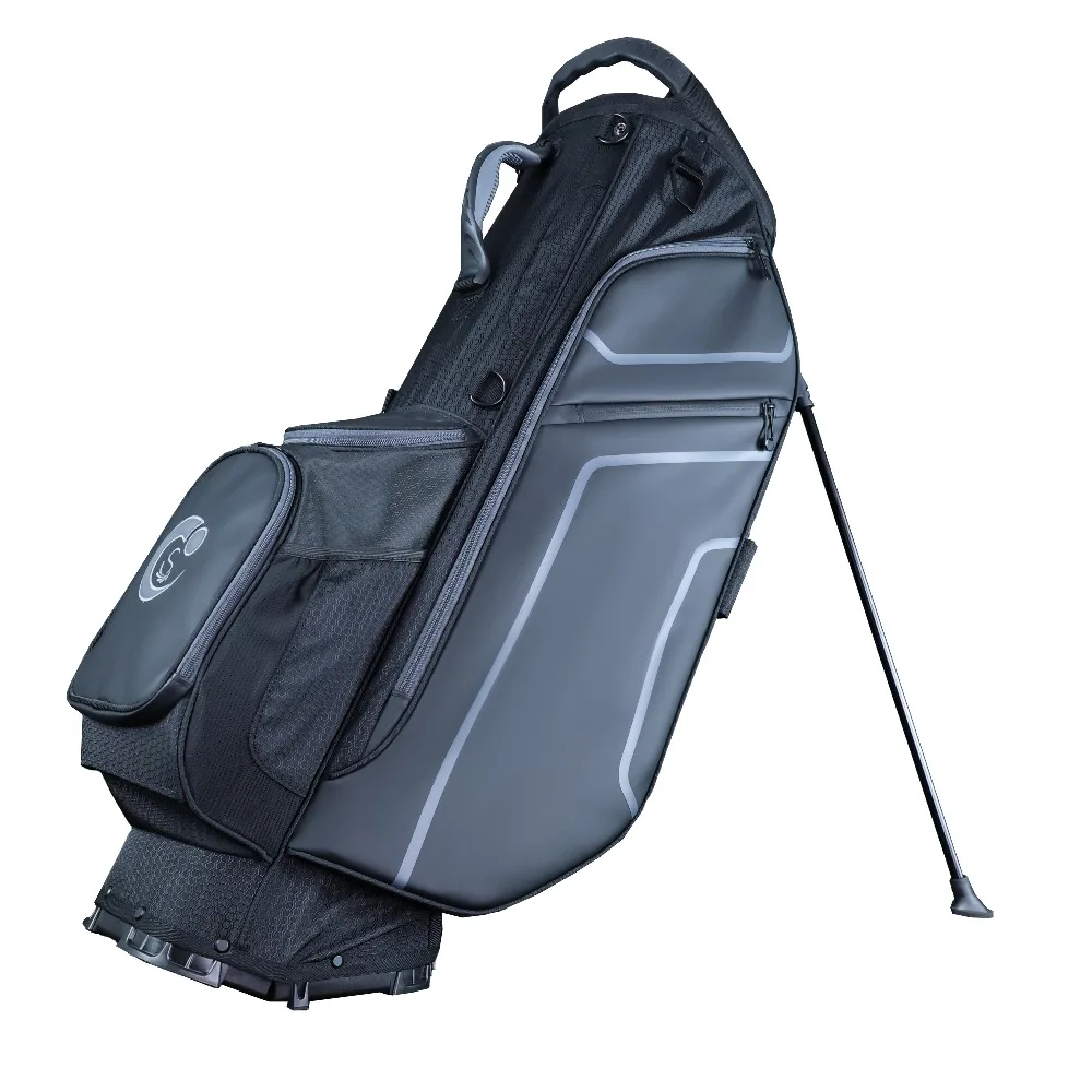 

Factory waterproof PU leather five-function golf rack bag, portable golf rack bag