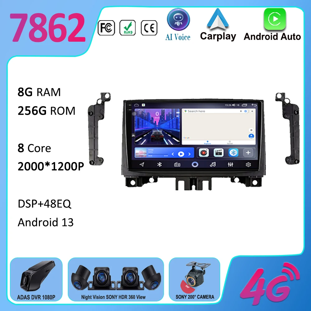 

Android13 QLED For Mercedes Benz Sprinter For VW Crafter 2006- 2016 Car Radio Android CarPlay WIFI GPS Navigation No 2din Player