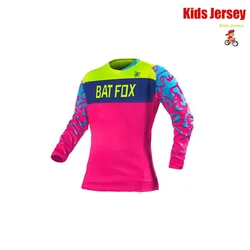 Children's Motocross Jersey MTB Shirts Downhill Jersey Off Road DH Racing T-shirt Quick-Dry Kids Bicycle Jersey Child Clothes