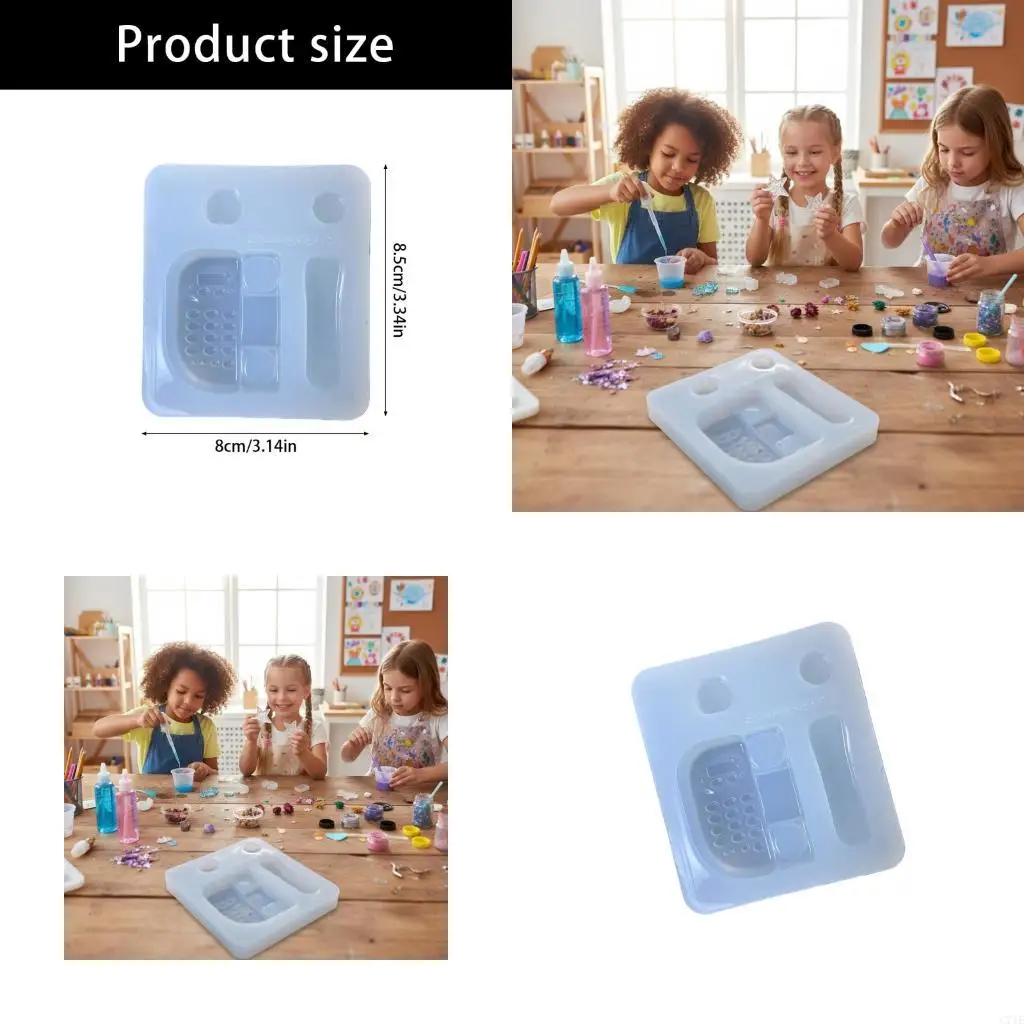  Creative Baking Silicone Phone Mold For Handmade Resin Crafts Jewelry Making Cake Decorating Reusable Mould