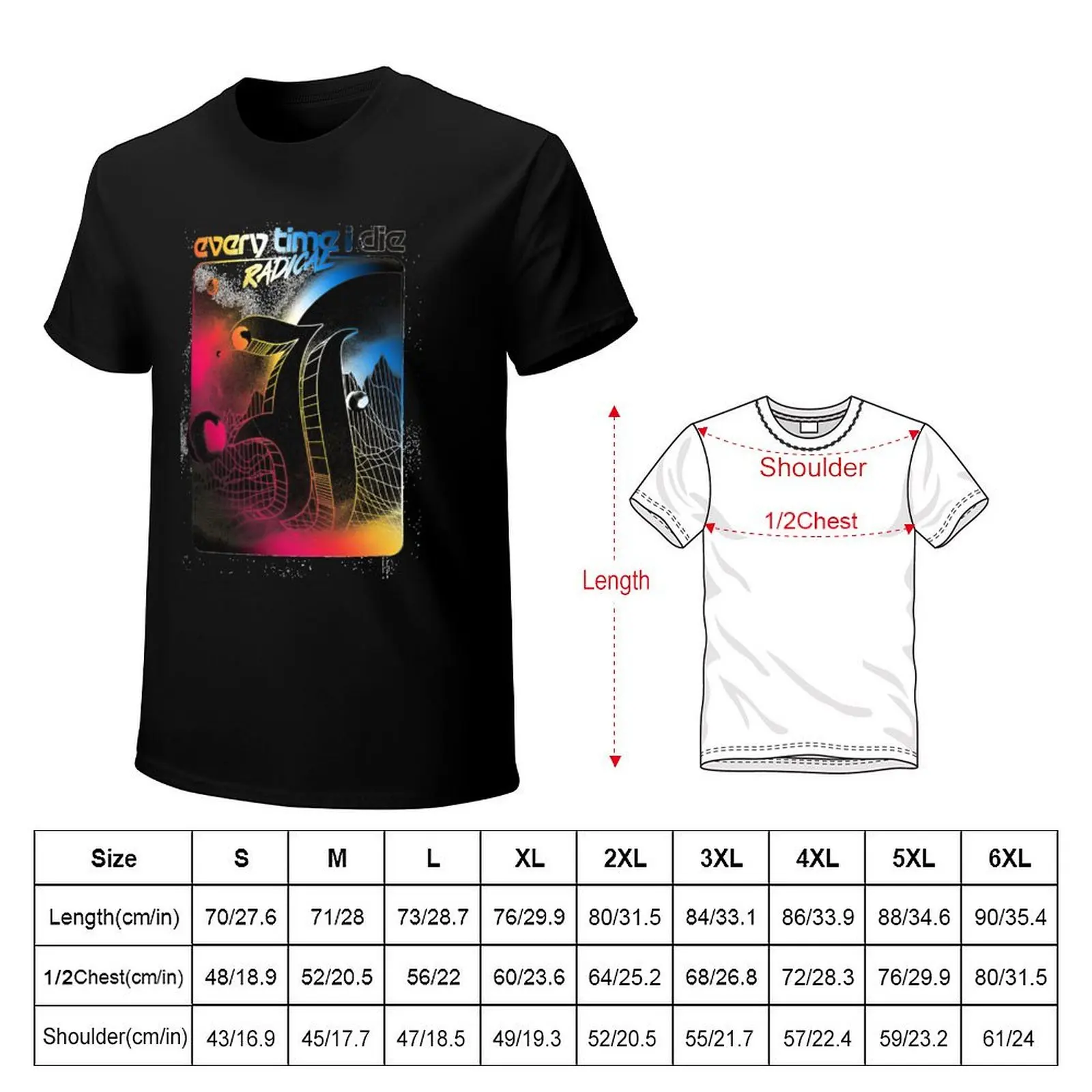 Every Time I Die Radical T-Shirt Breathable Lightweight Summer Top
