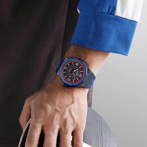 Imagen 2 del producto NAVIFORCE-relojes de lujo para hombre, resistente al agua hasta 3ATM, indicador de fecha, manecillas luminosas, correa de silicona, reloj moderno de cuarzo para regalo