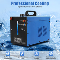 370W Welding Water Cooler 8L Tank Welder Water Chiller 110V/220V Single Phase Welder Torch Water Cooling Machine for TIG Welders