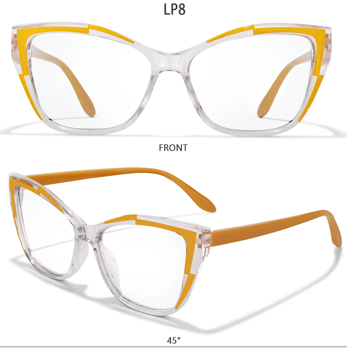 Trendige Cateye-Lesebrillen für Männer und Frauen, Surf-Internet-Brillen mit UV-Schutz, Presbyopie-Brillen +150 +200 – Detail 6