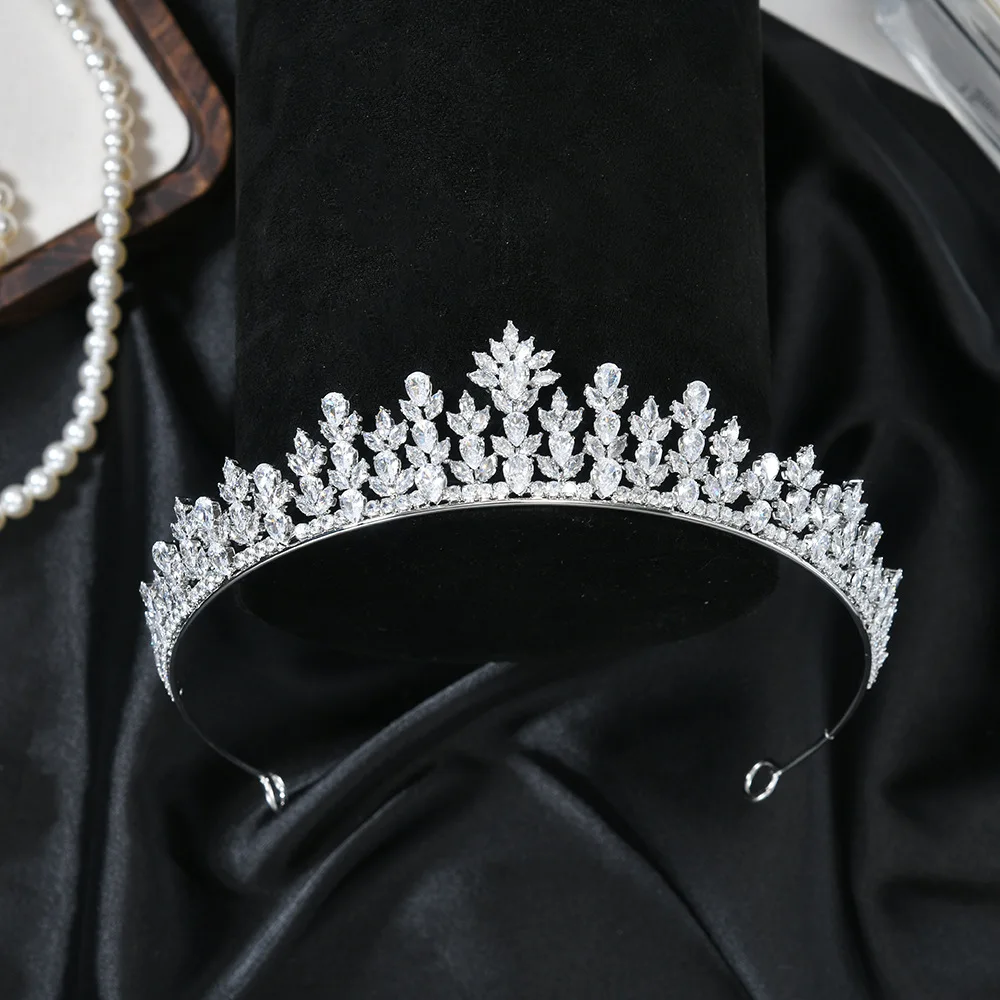 

Cubic Zirconia Bridal Tiara Crown For Women Girl Princess Crowns For Wedding Bride Headpieces Party Prom Hair Jewelry Headband
