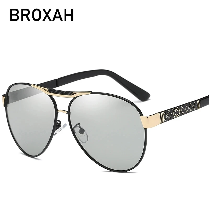 

Retro Polarized Sunglasses for Men Photochromic Glasses Driving Eyewear Women Metal Frame Sunglass Ladies Gafas De Sol