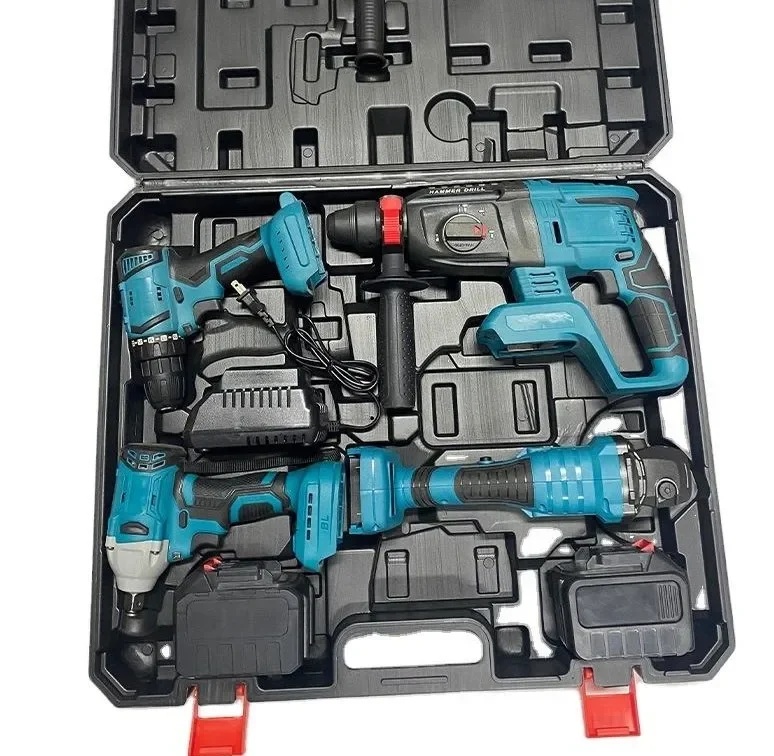 High Efficiency Cordless Power Tool Set Adjustable Speed Multifunctional Electric Screwdriver Combo Kits OEM Supported