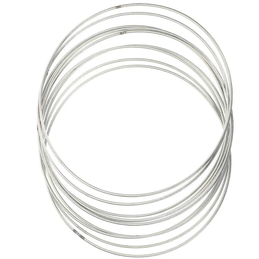

10Pcs Metal Rings for Crafts Dream Catcher Hoops Wreath DIY Supplies Smooth Sturdy Silver Hoops Floral Macrame Wall Hanging