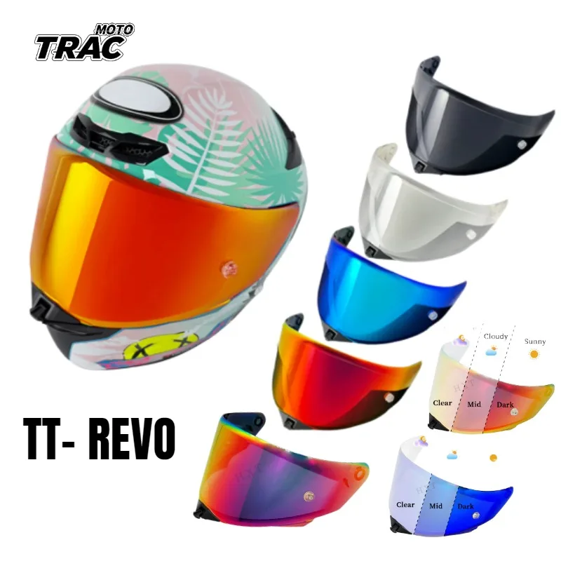 TT REVO Helmet Shields Visor Replacement for KYT TT Revo Windshield Viseira Capacete De Moto Accessories