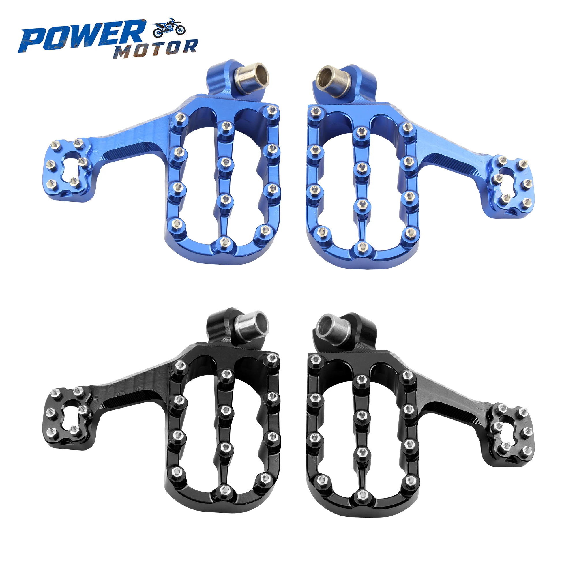 Motorrad CNC Fußrasten Universal Zubehör für Yamaha YZ 85 125 250 WR 250F Dirt Pit Bike Fußstützen Pedale Zubehör Enduro