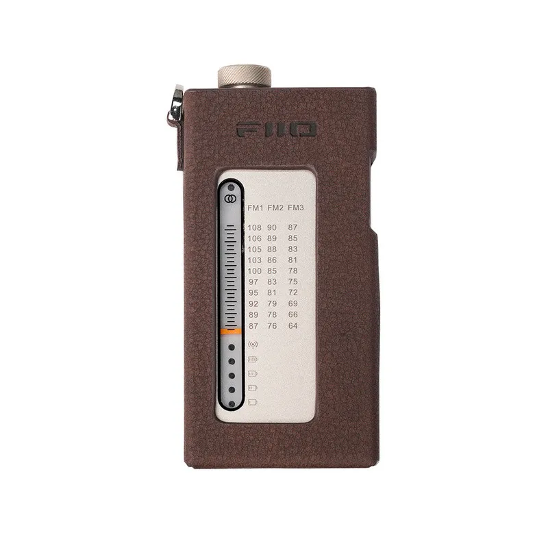 FiiO SK-RR11 Radio Aangepaste lederen beschermhoes Antislip Milieuvriendelijke PU lederen tas met hangend touw + hand RR11 PC