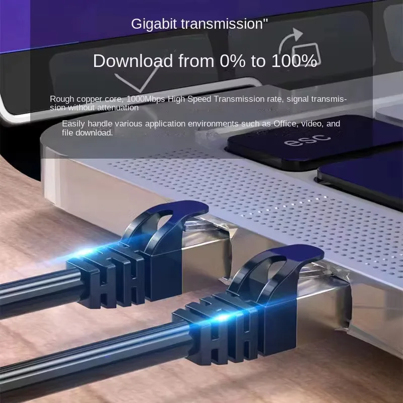Ethernet cable 1/2/3/5/10/20M 30M High Speed Cat 6 Ethernet Cable Flat Cat6 Lan RJ45 Shielded Network Patch Gigabit envio gratis