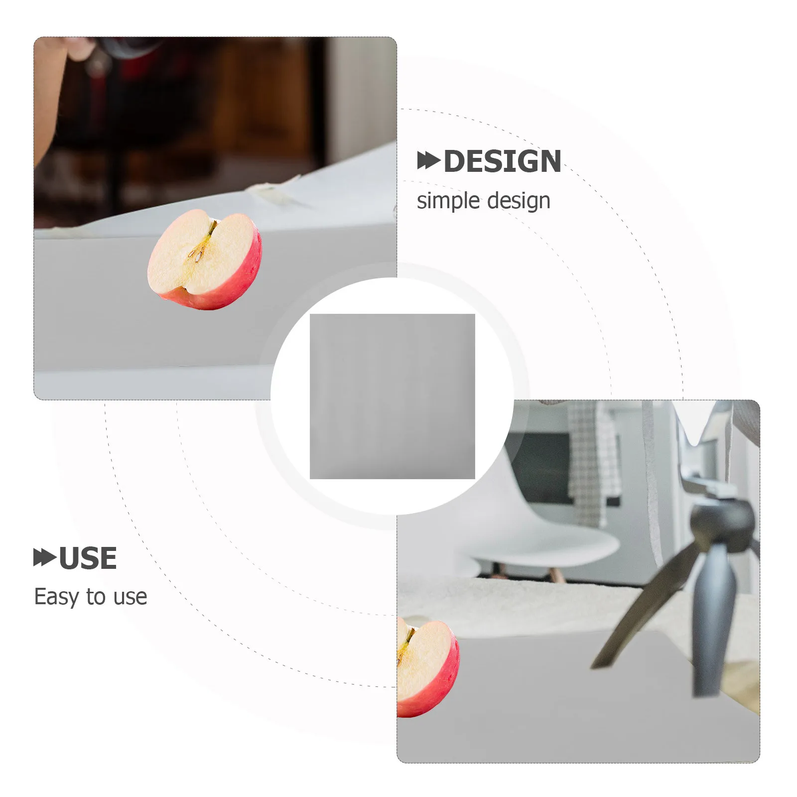 

Photography Backdrop Gray Cloth Vintage Style Photo Booth Background for Studio Portrait Photography Background and Photo Shoot